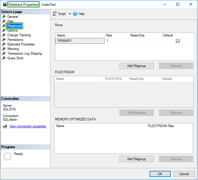 What is filegroup in SQL Server