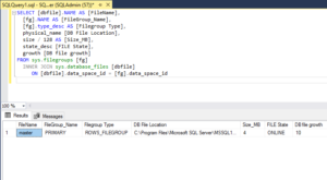 What is filegroup in SQL Server - DBSection.com