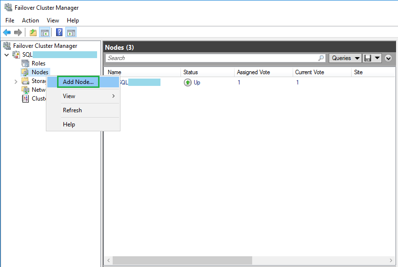 Windows Server failover cluster