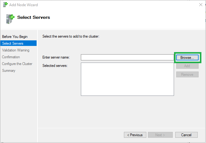 Add a node to failover cluster