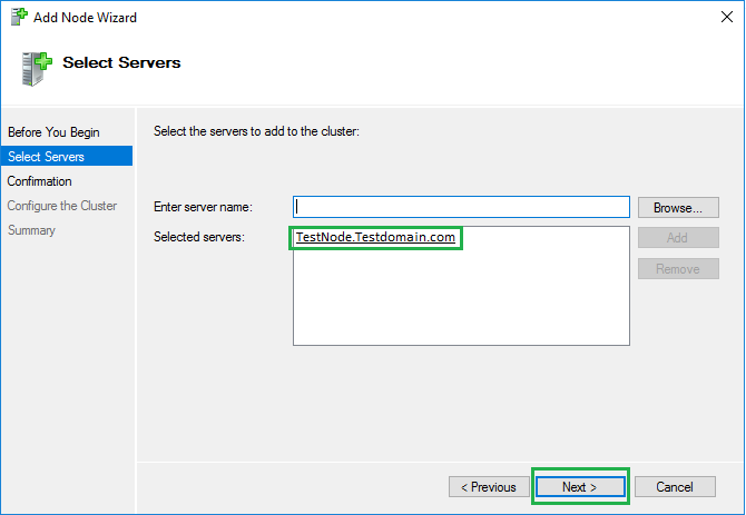 add a node to a windows cluster