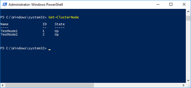 windows cluster manager command line
